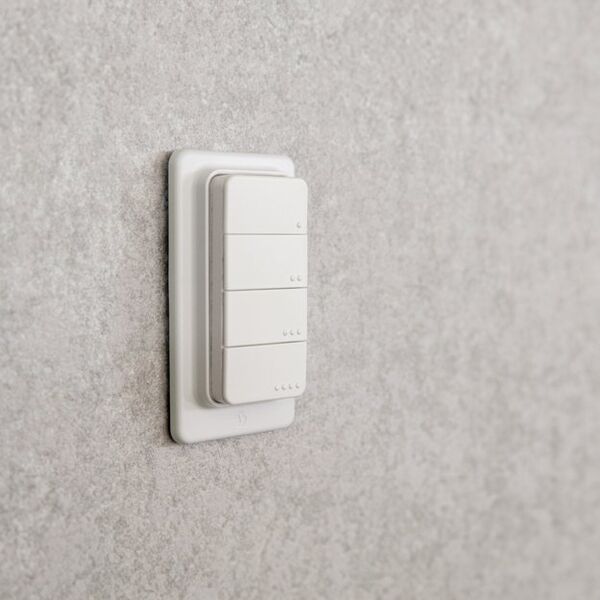Shelly Shelly Plug & Play "Blu RC Button 4" τηλεχειριστήριο με μαγνητική βάση 4-πλήκτρα 16 ενέργειες Λευκό