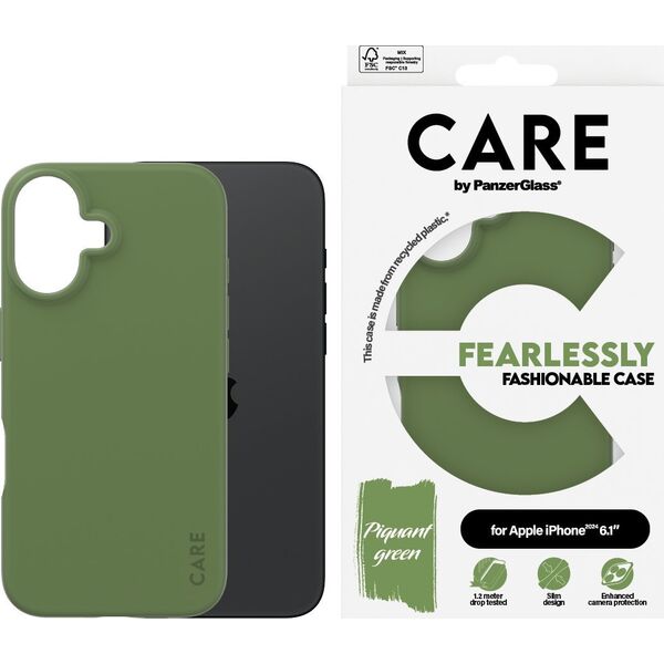 PanzerGlass PanzerGlass CARE Fashion Colors iPhone 16 grün