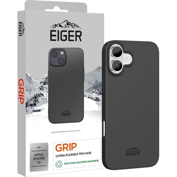 Θήκη Eiger Eiger Grip iPhone 16 μαύρο