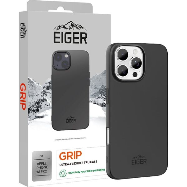 Eiger Eiger Grip Θήκη iPhone 16 Pro μαύρο