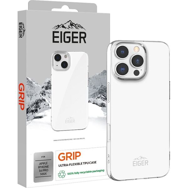 Eiger Eiger Grip Θήκη iPhone 16 Pro Max διάφανη