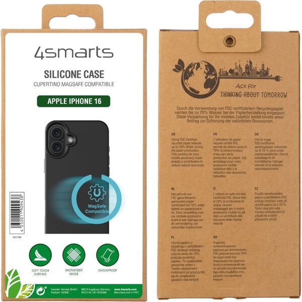 4smarts Θήκη Σιλικόνης Cupertino για Apple iPhone 16