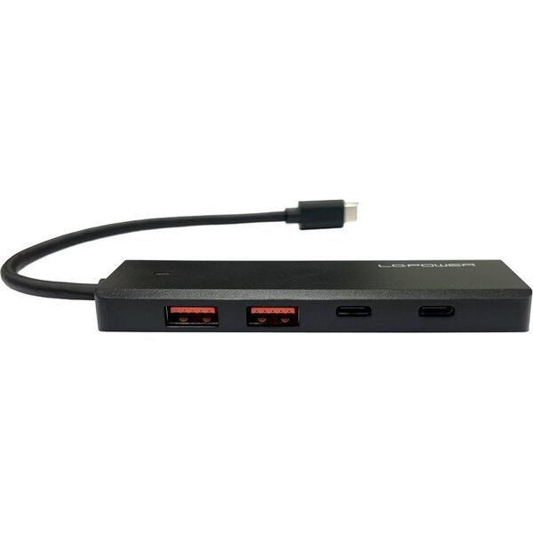 HUB USB LC-Power LC-Power LC-HUB-U3-4-C 2xUSBA 1XUSB-C Black retail