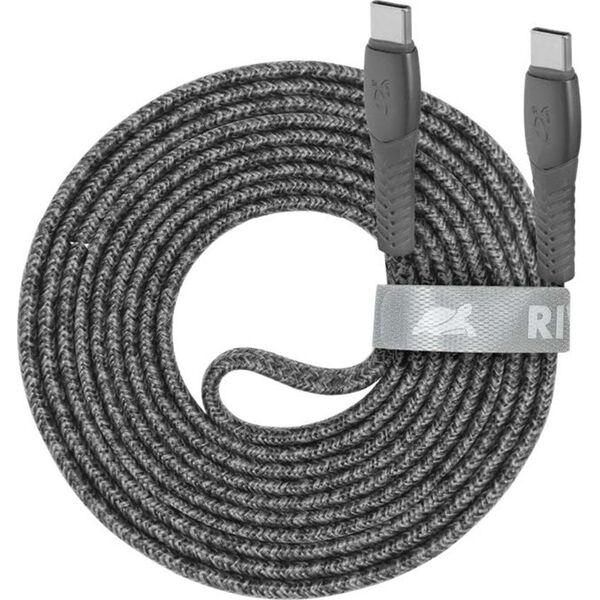 Καλώδιο USB RivaCase CABLE USB-C TO USB-C 2.1M/Γκρι PS6105 GR21 RIVACASE