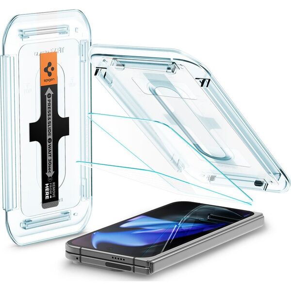 Spigen Spigen Glass tR EZ Fit (Κάλυμμα 2 Πακέτων), διαφάνεια - Google Pixel 9 Pro Fold
