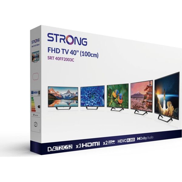 Τηλεόραση Strong Strong SRT 40FF2003C 101,6 cm (40") Full HD Μαύρη 220 cd/m²