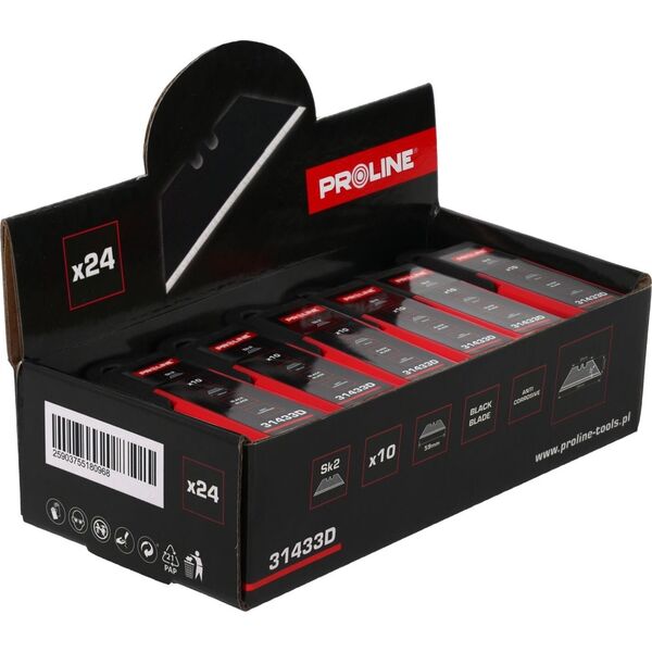 Pro-Line OSTRZE WYMIENNE 59*0.61MM SK2 SZT.10 CZARNE DISPLAY PROLINE