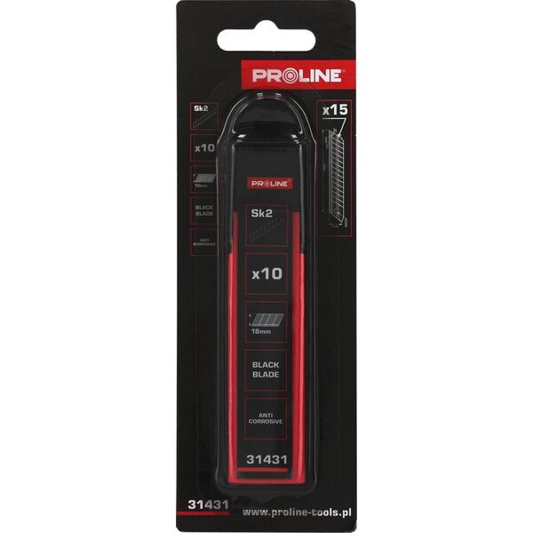 Pro-Line OSTRZE WYMIENNE 18*0,5MM SK2 SZT.10 CZARNE KARTA PROLINE