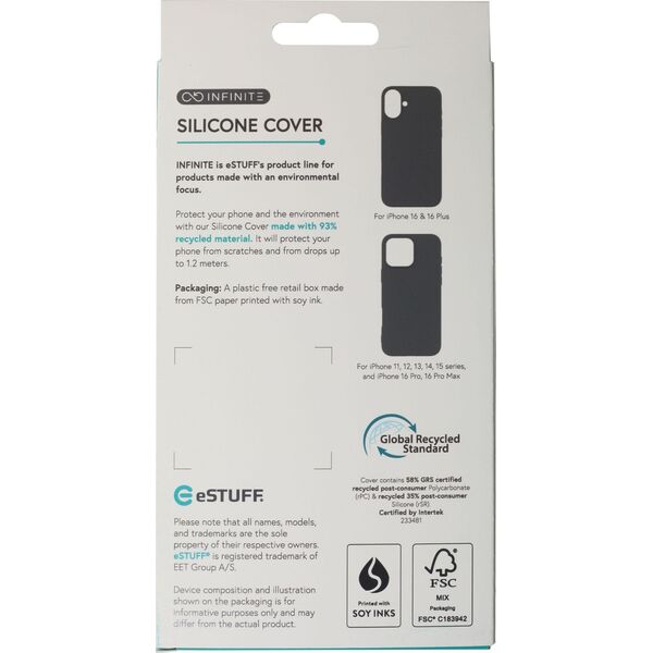eStuff eSTUFF ES67120053 θήκη για κινητό τηλέφωνο 17,5 cm (6.9") Μαύρο