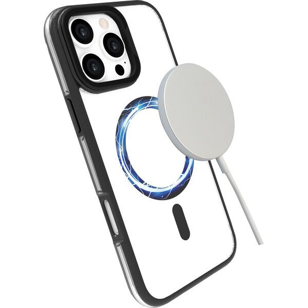 eStuff eSTUFF ES67141102 θήκη για κινητό τηλέφωνο 16 cm (6.3") Διαφανής, Μαύρη