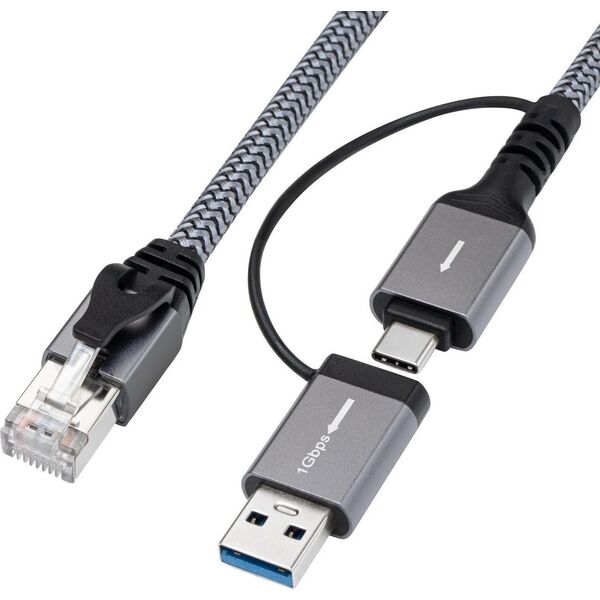 Προσαρμογέας USB MicroConnect CAT6 FTP σε προσαρμογέα USB A-C
