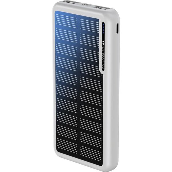 Φορητός φορτιστής Boompods Boompods Obi 10,000mAh Ηλιακός Φορητός Φορτιστής - Λευκό