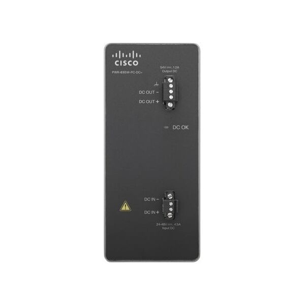 Zasilacz serwerowy Cisco Cisco PWR-IE65W-PC-DC= adapter zasilający/ inwentor Wewnętrzna 65 W Czarny