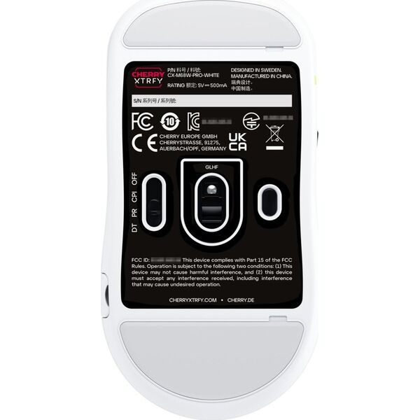 Ποντίκι Xtrfy CHERRY XTRFY CX-M68W-PRO-WHITE ποντίκι Gaming Δεξιά RF Ασύρματο 26000 DPI