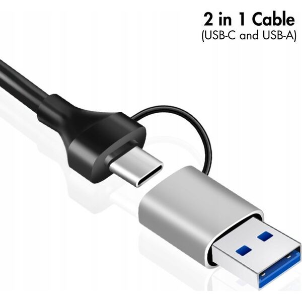 Adapter USB LogiLink LogiLink USB-A/-C auf 2,5G Ethernet-Netzwerkadapter grau