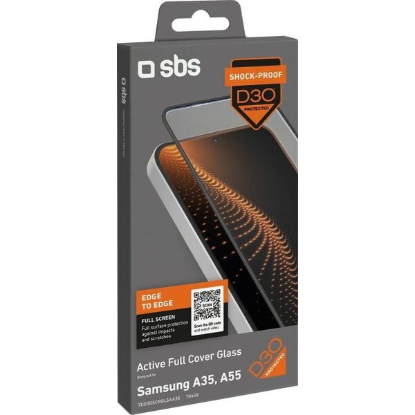 SBS Mobile Σκληρυμένο γυαλί SBS Tempered Glass D3O με πλαίσιο για Samsung Galaxy A35 / A55