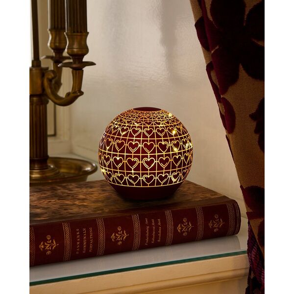 Χριστουγεννιάτικη διακόσμηση Sirius Sirius Frida Glaskugle - Bordeaux - Ø 12 cm