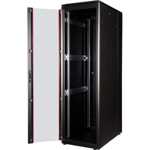 Szafa Roline ROLINE Netzwerkschrank Pro 48,26cm 19Zoll 42 HE 600x1000 BxT Glast�r schwarz