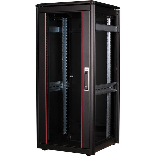 Szafa Roline ROLINE Netzwerkschrank Pro 48,26cm 19Zoll 26 HE 600x600 BxT Glast�r schwarz