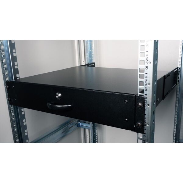 Roline ROLINE Tastatureinschub 48,26cm 19Zoll 2 HE 400 T abschliessbar schwarz