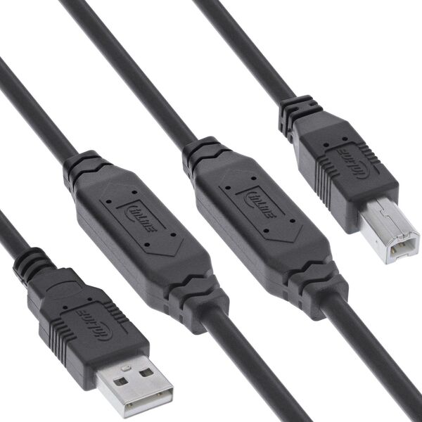 Kabel USB Vision INLINE USB 2.0 Aktivkabel mit Signalverstaerkung St A an St B 20m