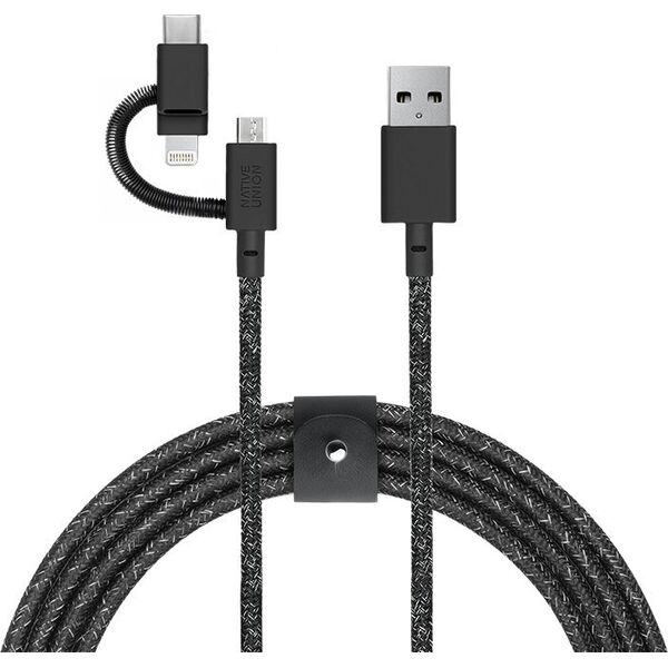 Καλώδιο USB Native Union Native Union Belt Cable Universal 2m Μαύρο