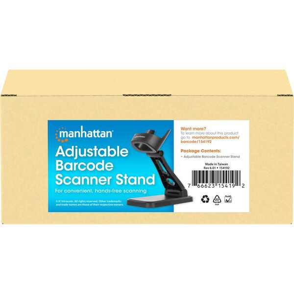 Manhattan MANHATTAN Verstellbare Halterung f�r Barcodescanner geeignet f�r die Modelle  153997 154116 und 154185 neigbar und h�henverstellbar