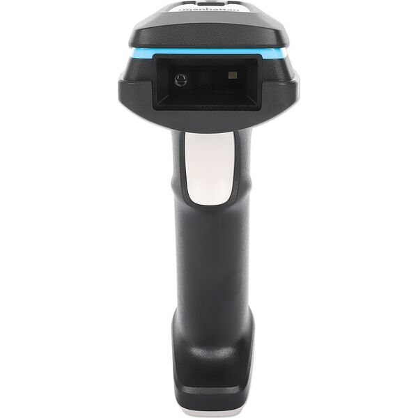 Manhattan MANHATTAN 2D Long Range LED-Barcodescanner 50 mm Scanreichweite abnehmbares 1,8 m USB-A-Kabel 60 Scans/sec. 100K Lux Schutzart IP52