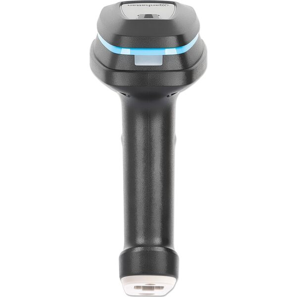 Manhattan MANHATTAN 2D Long Range LED-Barcodescanner 50 mm Scanreichweite abnehmbares 1,8 m USB-A-Kabel 60 Scans/sec. 100K Lux Schutzart IP52