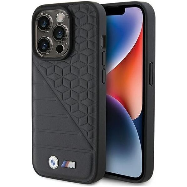 BMW BMHCP15L22PMGK iPhone 15 Pro 6.1" black hardcase Bi Pattern