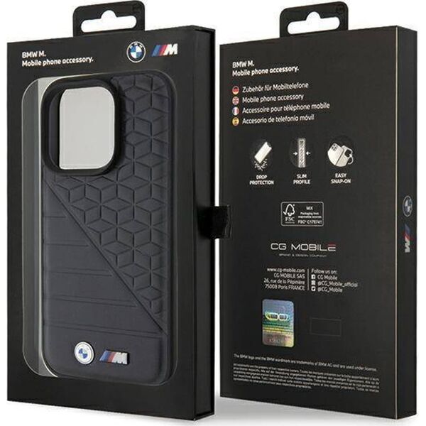 BMW BMHCP15L22PMGK iPhone 15 Pro 6.1" black hardcase Bi Pattern