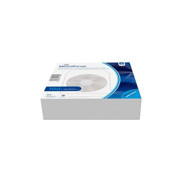 MediaRange BOX162 opakowania na płyty CD Etui kieszeniowe 1 dysków Biały