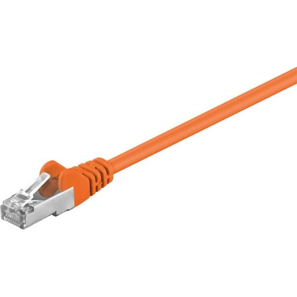 Goobay 95209 kabel sieciowy Pomarańczowy 0,25 m Cat5e SF/UTP (S-FTP)