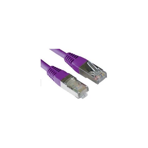 LOGON SSTP Cat5e kabel sieciowy Fioletowy 0,5 m