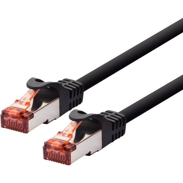 LOGON TCF66F200BL kabel sieciowy Czarny 20 m Cat6a U/UTP (UTP)