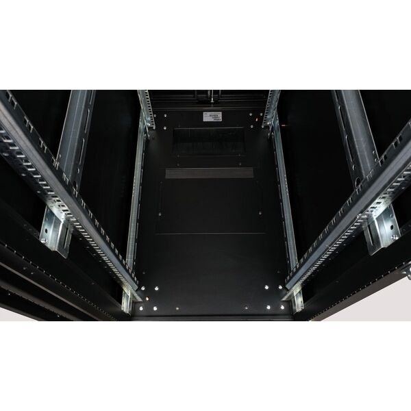 ROLINE Serverschrank 48,26cm 19Zoll 42 HE 600x1000 BxT schwarz Plexiglas