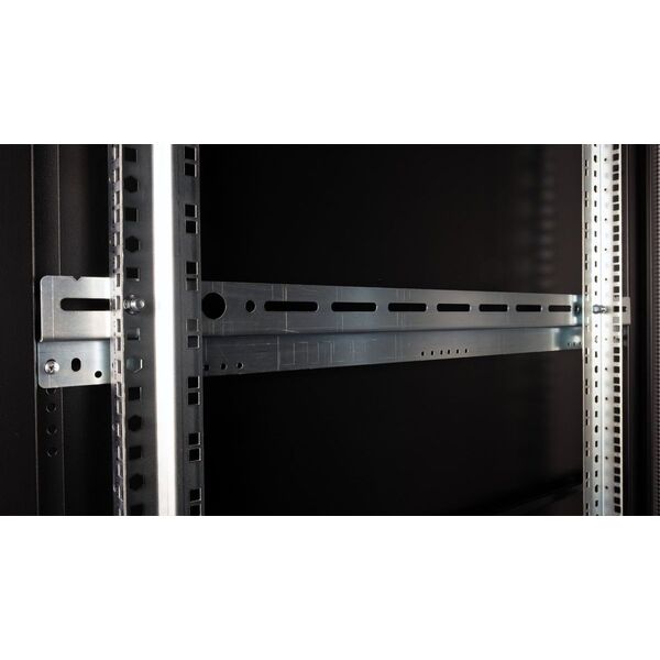 ROLINE Serverschrank 48,26cm 19Zoll 42 HE 600x1000 BxT schwarz Plexiglas