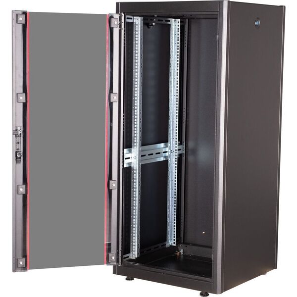 ROLINE Netzwerkschrank Basic 48,26cm 19Zoll 26 HE 600x800 BxT Glast�r schwarz