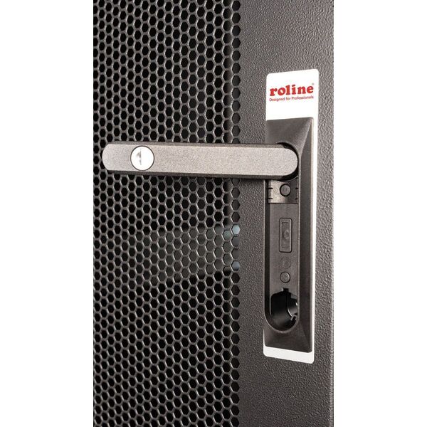 ROLINE Serverschrank Basic 48,26cm 19Zoll 26 HE 600x1000 BxT perforiert schwarz