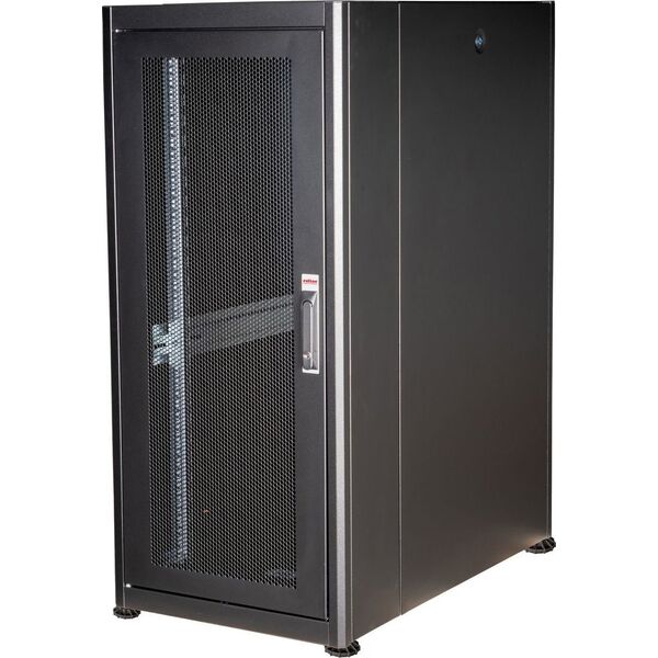 ROLINE Serverschrank Basic 48,26cm 19Zoll 26 HE 600x1000 BxT perforiert schwarz