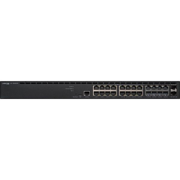 LANCOM XS-3526YUP Managed L3-Lite multi-gigabit PoE++ access switch 16x 1GE PoE+ 802.3at 8x 10GE PoE++ 802.3bt type 4 2x 25G SFP28
