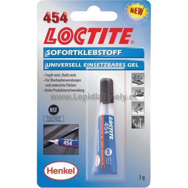 Loctite Loctite 454 klej cyjanoakrylowy błyskawiczny-żel 3g