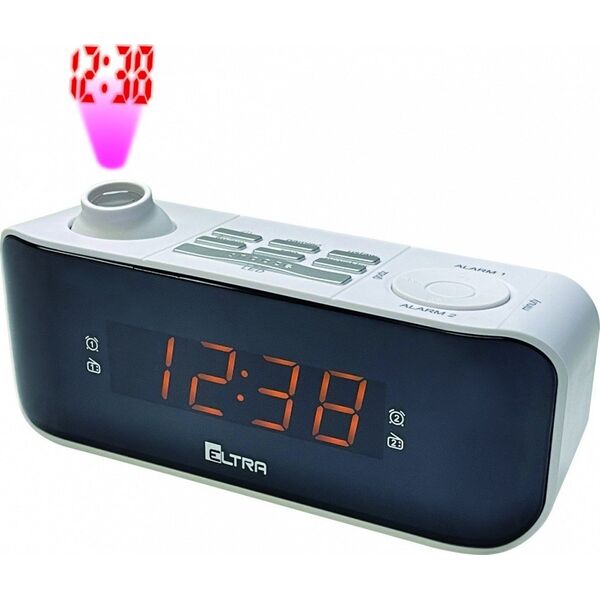 Radiobudzik Eltra Radiobudzik Kasia z projektorem, biały