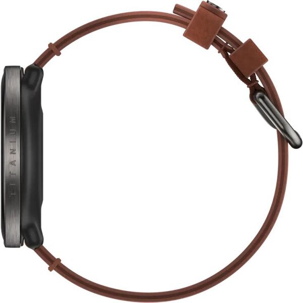 Zegarek sportowy Polar Ignite 3 Titanium Brązowy  (IGNITE 3 TI LTHR BRNZ M/L)
