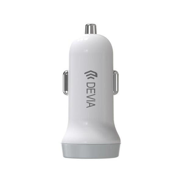 Devia car charger Smart 2x USB 3,1A white + Lightning cable 6938595326905