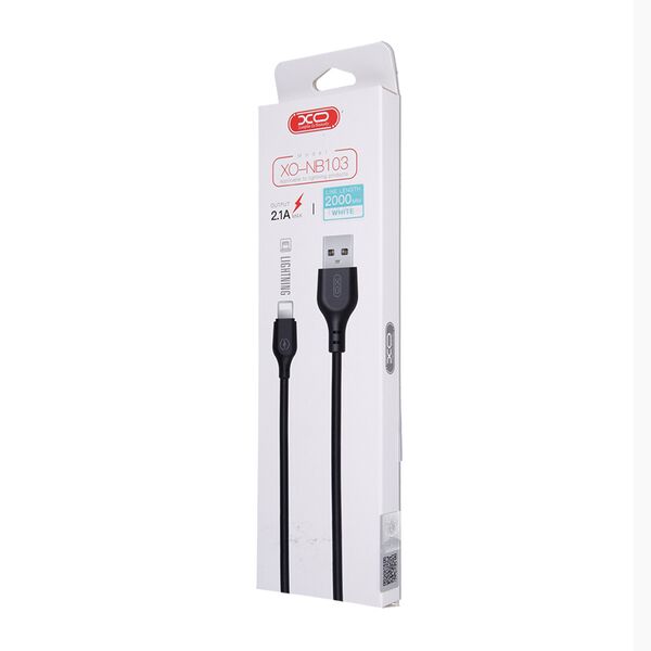XO cable NB103 USB - Lightning 2,0 m 2,1A white 6920680862771