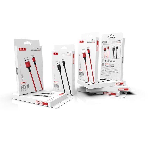 XO cable NB143 USB - Lightning 1,0 m 2,4A black 6920680870707