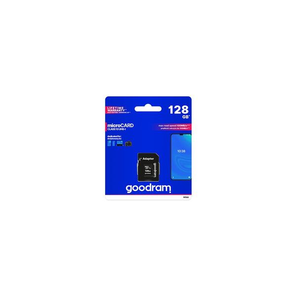 GoodRam Memory Card 256GB microSDXC kl. 10 UHS-I 100 / 10 MB/s + adapter 5908267930175