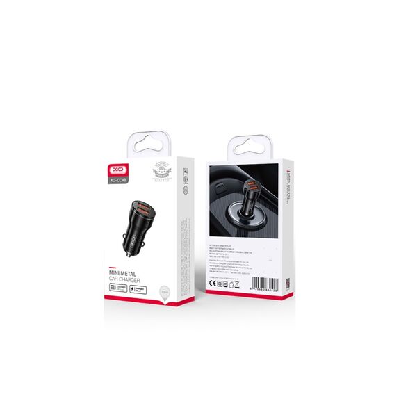 XO car charger CC48 2x USB 2,4A black 6920680830558