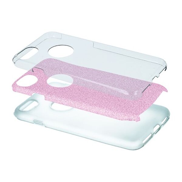 Glitter 3in1 case for iPhone 13 Pro Max 6,7" pink 5900495933188